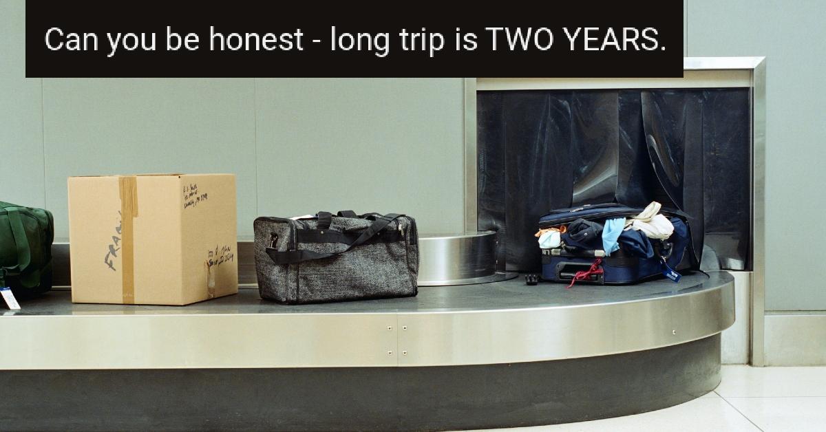 Traveler Won't Carry Partner's "Overpacked" Luggage