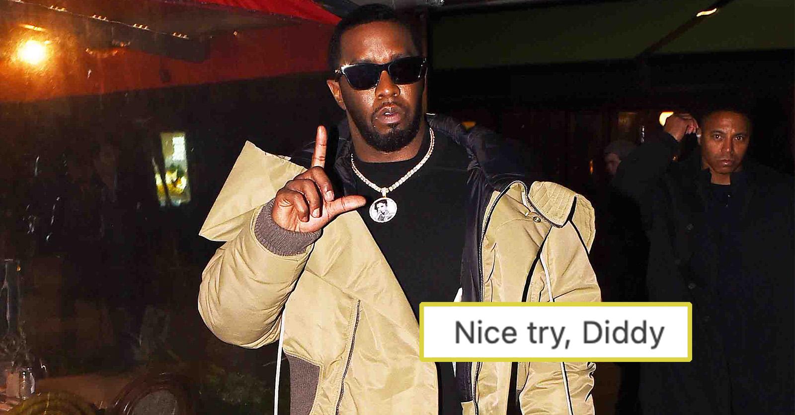 Diddy holding up L