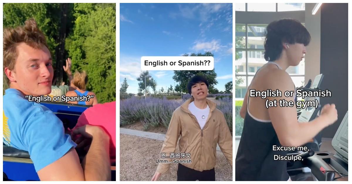 "English or Spanish" TikTok trend