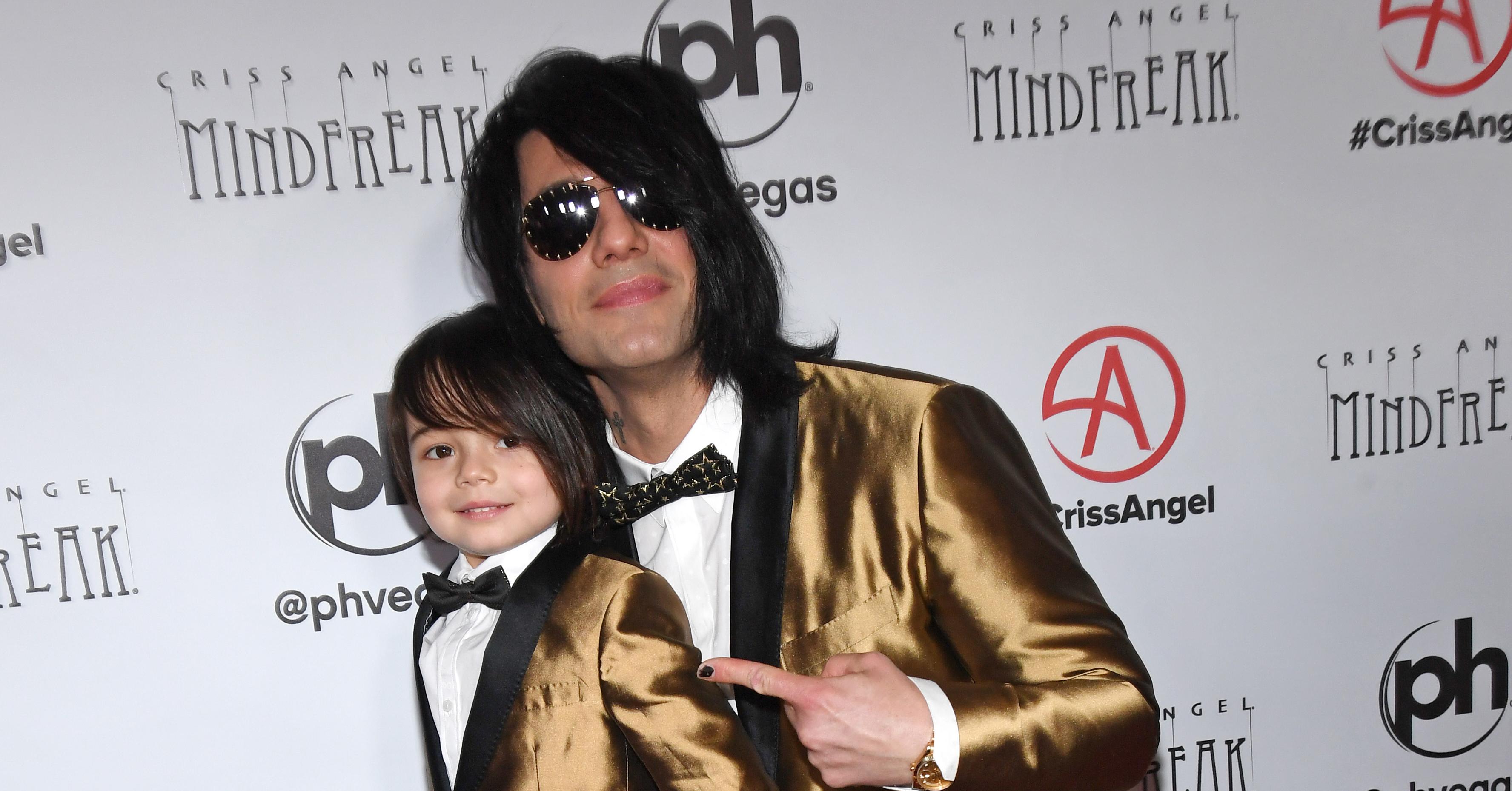 Criss Angel and his son Johnny